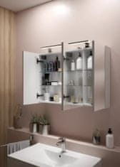 Deftrans Koupelnová nástěnná skříňka se zrcadlem Salsa 50 x 60 cm