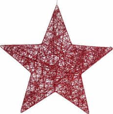 Eurolamp SA Závěsná hvězda, červená, 60 cm