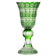 Caesar Crystal Váza Paula, barva zelená, výška 505 mm