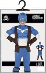 Guirca Kostým Captain America modrý 7-9 let