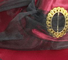 Guirca Čarodějnický klobouk tmavě červený s páskem
