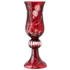 Caesar Crystal Váza Thistle, barva rubín, výška 550 mm
