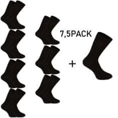 Nedeto 7,5PACK ponožky vysoké bambusové černé (75NP001) - velikost M