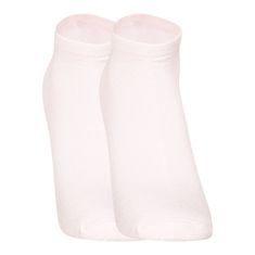 Nedeto 5,5PACK ponožky nízké bambusové bílé (55NPN100) - velikost L
