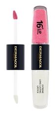 Dermacol Dlouhotrvající dvoufázová barva na rty a lesk 16H Lip Colour (Extreme Long-Lasting Lipstick) 4 + 4 m (Odstín 12)