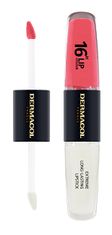 Dermacol Dlouhotrvající dvoufázová barva na rty a lesk 16H Lip Colour (Extreme Long-Lasting Lipstick) 4 + 4 m (Odstín 12)