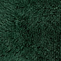 Eurofirany přehoz na postel TIFANY 170x210 Design91 tmavě zelený s kožešinovou texturou