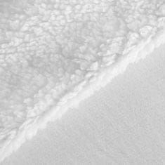 Eurofirany přehoz na postel TEDY 70x160 Eurofirany bílý soft luxe + hřejivý fleece