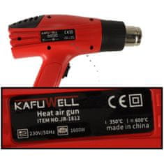 Kiki Kafuwell KX4718 Elektrická horkovzdušná pistole s regulací teploty 0-600 °C