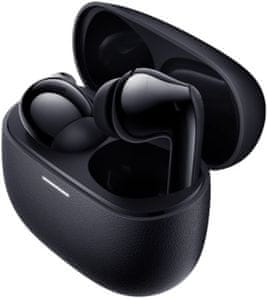 minimalistická Bluetooth sluchátka xiaomi redmi buds 5 pro dotykové ovládání hlasový asistent výdrž na nabití 9,5 h skvělý zvuk dynamické měniče nabíjecí box anc potlačení okolního hluku