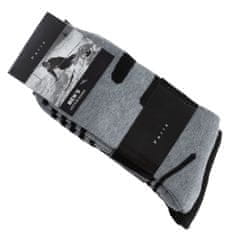 Aleszale 2x Pánské froté lyžařské ponožky, dlouhé a silné, bavlna 43-46 - mix barev