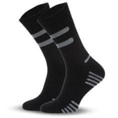 Aleszale 2x Pánské froté lyžařské ponožky, dlouhé a silné, bavlna 43-46 - mix barev