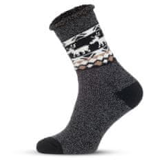 Aleszale 3x pánské vlněné teplé tlusté ponožky ALPAKA 44-47 s norským vzorem