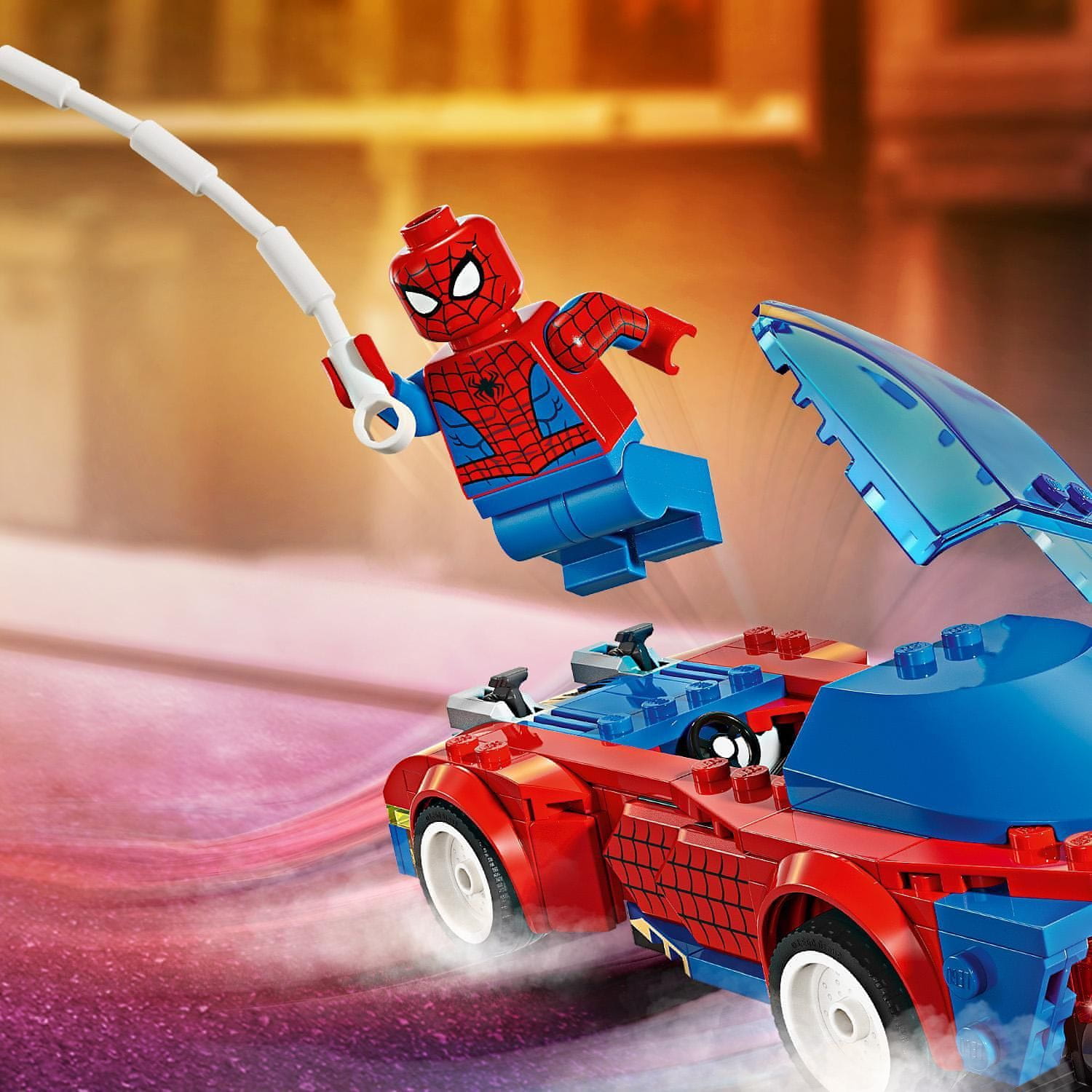 LEGO Marvel 76279 Spider-Manovo závodní auto a Venom Zelený goblin