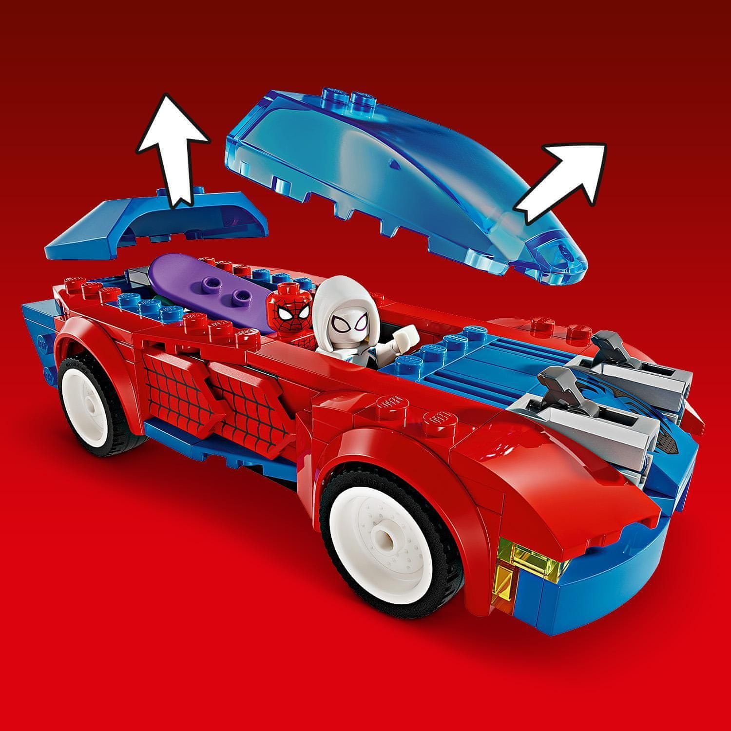 LEGO Marvel 76279 Spider-Manovo závodní auto a Venom Zelený goblin
