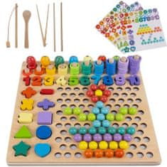 MG Wooden Montessori dřevěné puzzle, mix