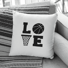 Polštářek - Love basketbal