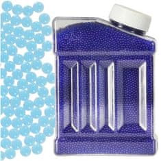 KIK Hydrogelové vodní gelové kuličky pro květinovou pistoli modré 250g 50 000ks. 7-8mm