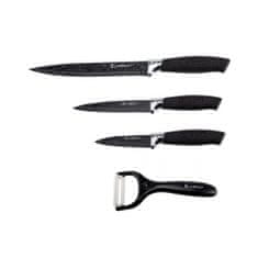 EliteHoff Elitehoff sada 3 mramorových kuchyňských nožů se škrabkou 48650