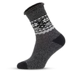 Aleszale 6x pánské vlněné teplé tlusté ponožky ALPAKA 44-47 s norským vzorem