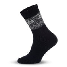 Aleszale 3x pánské vlněné teplé tlusté ponožky ALPAKA 43-46 - s norským vzorem