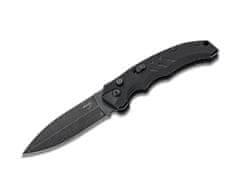 Böker Plus 01BO796 Intention II Dagger automatický nůž 8,5 cm, černá, Stonewash, G10