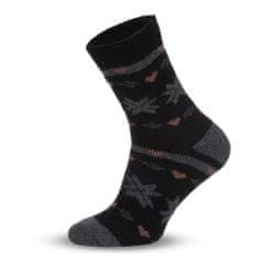 Aleszale 3x dámské vlněné teplé tlusté ponožky ALPAKA 39-42 - s norským vzorem