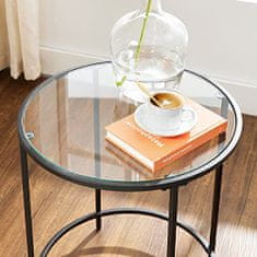 Artenat Odkládací stolek Luis, 50 cm, černá