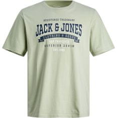 Jack&Jones Pánské triko JJELOGO Standard Fit 12246690 Desert Sage (Velikost L)