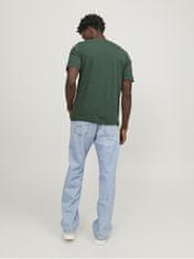 Jack&Jones Pánské triko JJELOGO Standard Fit 12246690 Dark Green (Velikost L)