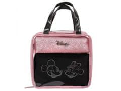 sarcia.eu DISNEY Minnie Mouse Růžovo-černá cestovní kosmetická taštička se zapínáním na zip, 3 ks. 
