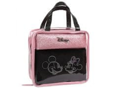 sarcia.eu DISNEY Minnie Mouse Růžovo-černá cestovní kosmetická taštička se zapínáním na zip, 3 ks. 