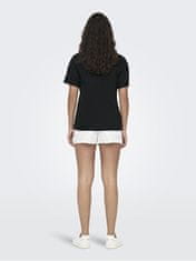 Jacqueline de Yong Dámské triko JDYPISA Regular Fit 15292431 Black (Velikost L)