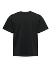 Jacqueline de Yong Dámské triko JDYPISA Regular Fit 15292431 Black (Velikost M)
