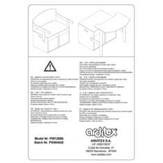 Arditex Dětský dřevěný nábytek 3v1 MICKEY MOUSE (Lavička, Box na hračky, Stolek), WD14006