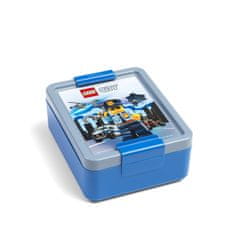 LEGO Storage CITY svačinový set (láhev a box) - modrá