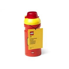 LEGO Storage ICONIC Girl láhev na pití - žlutá/červená
