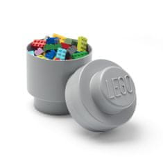 LEGO Storage úložný box kulatý 123 x 183 mm - šedá
