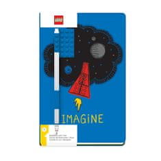 LEGO Stationery Stationery Zápisník A5 s modrým perem - Imagine