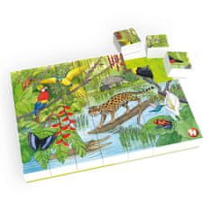 Puzzle-Zvířata v pralese