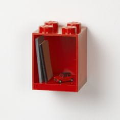 LEGO Storage Brick 4 závěsná police - červená