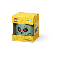 LEGO Storage úložná hlava (velikost S) - zelený kostlivec