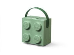 LEGO Storage box s rukojetí - army zelená