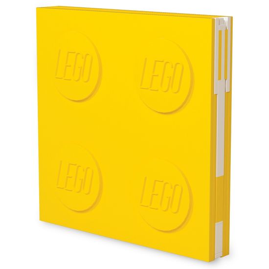 LEGO Stationery Zápisník s gelovým perem jako klipem - žlutý