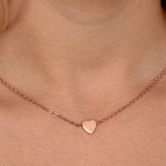 La Petite Story Romantický bronzový náhrdelník s krystalem Love LPS10ASD06