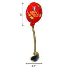 KONG Hračka pro psy KONG narozeninový balónek červený M