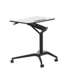 STEMA Výškově nastavitelný stůl SH-A10, černý rám, deska černá, výška 73,5-104 cm, deska 72x48 cm.