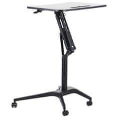 STEMA Výškově nastavitelný stůl SH-A10, černý rám, deska černá, výška 73,5-104 cm, deska 72x48 cm.
