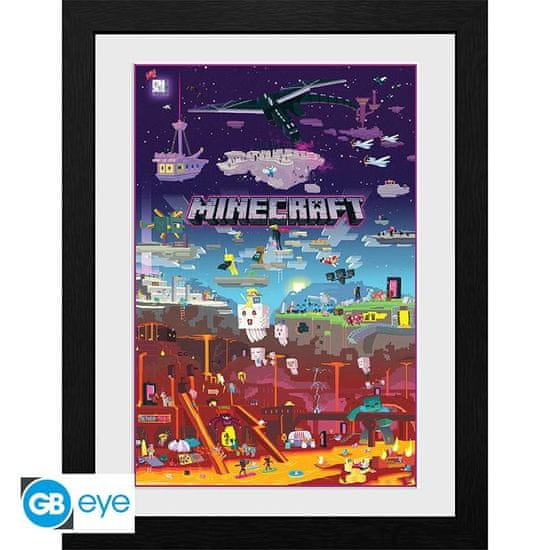 GB eye Minecraft Zarámovaný plakát - World Beyond