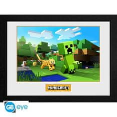 GB eye Minecraft Zarámovaný plakát - Ocelot Chase